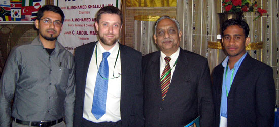 WITH FELLOW DELEGATES AT THE FAREWELL